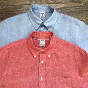 Brooks Brothers Regent Short-Sleeve Irish Linen